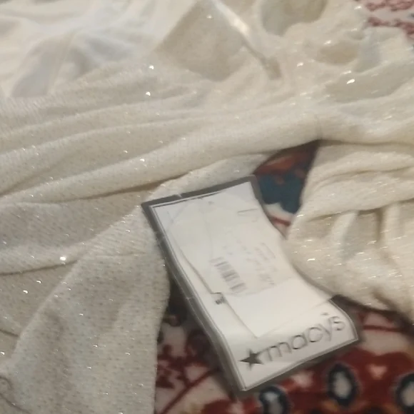 Macy's Shimmering Cream Bridal Gown - Picture 6 of 7